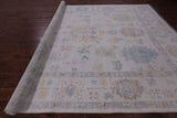 Ivory Persian Sultanabad Hand Knotted Wool Rug - 9' 11" X 14' 0" - Golden Nile