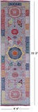 Blue Geometric Persian Mamluk Hand Knotted Wool Runner Rug - 4' 4" X 15' 3" - Golden Nile