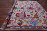 Grey Square Turkish Oushak Hand Knotted Wool Rug - 12' 0" X 12' 2" - Golden Nile