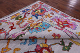 Grey Square Turkish Oushak Hand Knotted Wool Rug - 12' 0" X 12' 2" - Golden Nile