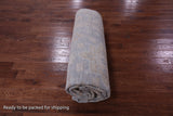 Silver Square Geometric Fine Serapi Handmade Wool Rug - 11' 7" X 12' 1" - Golden Nile