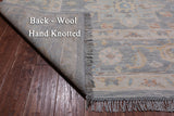 Silver Square Geometric Fine Serapi Handmade Wool Rug - 11' 7" X 12' 1"