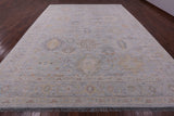Grey Persian Fine Serapi Hand Knotted Wool Rug - 12' 0" X 14' 11" - Golden Nile