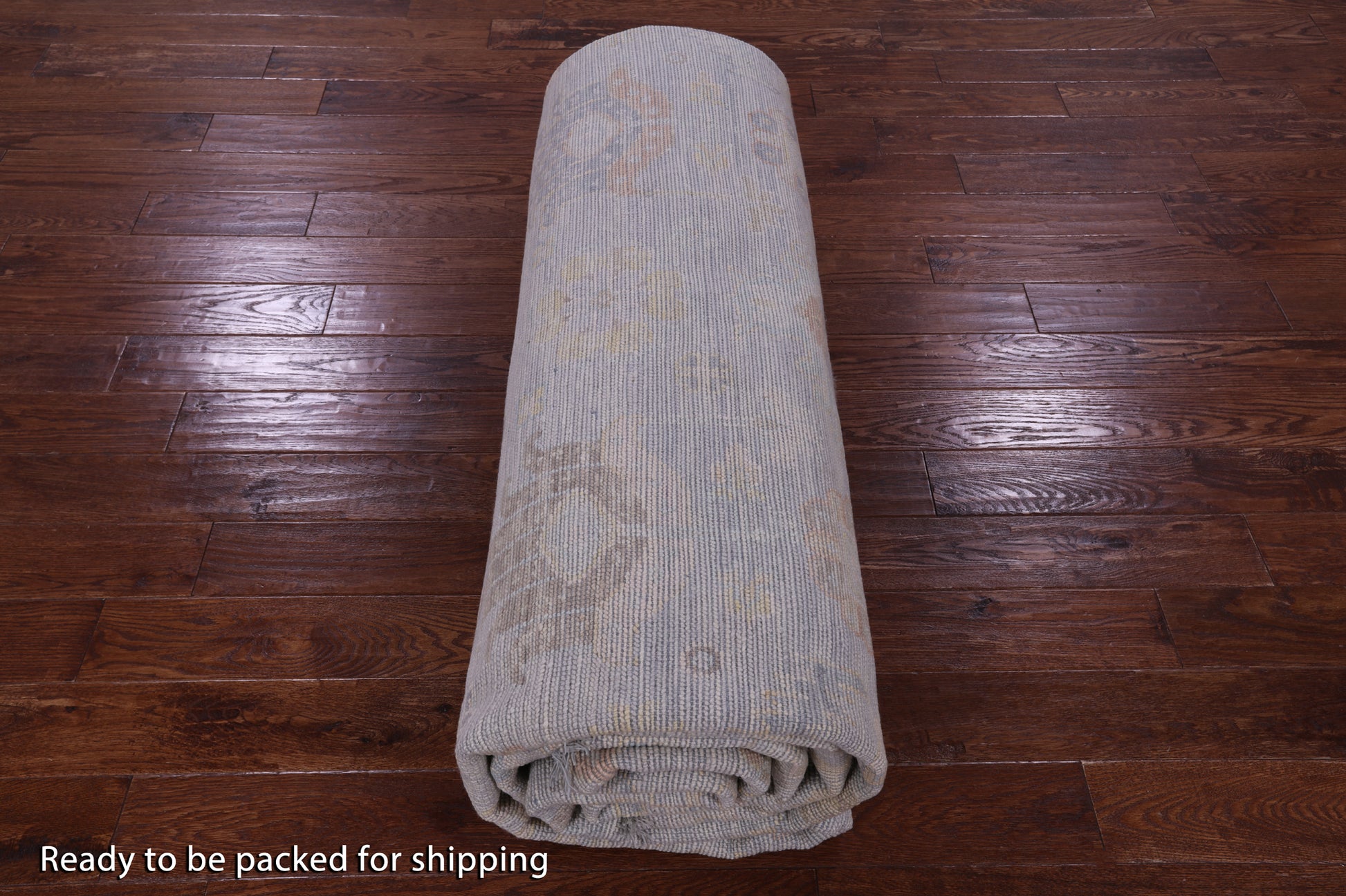 Grey Persian Fine Serapi Hand Knotted Wool Rug - 12' 0" X 14' 11" - Golden Nile