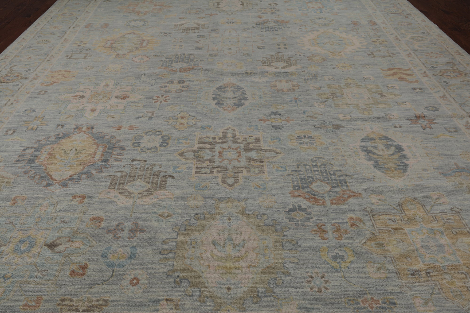 Grey Persian Fine Serapi Hand Knotted Wool Rug - 12' 0" X 14' 11"