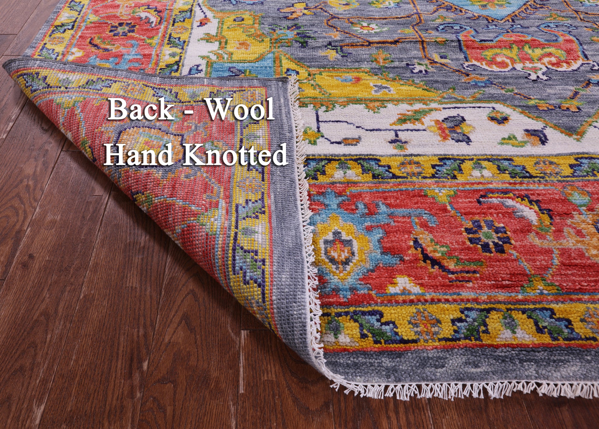 Grey Persian Heriz Serapi Hand Knotted Wool Rug - 8' 1" X 10' 1" - Golden Nile