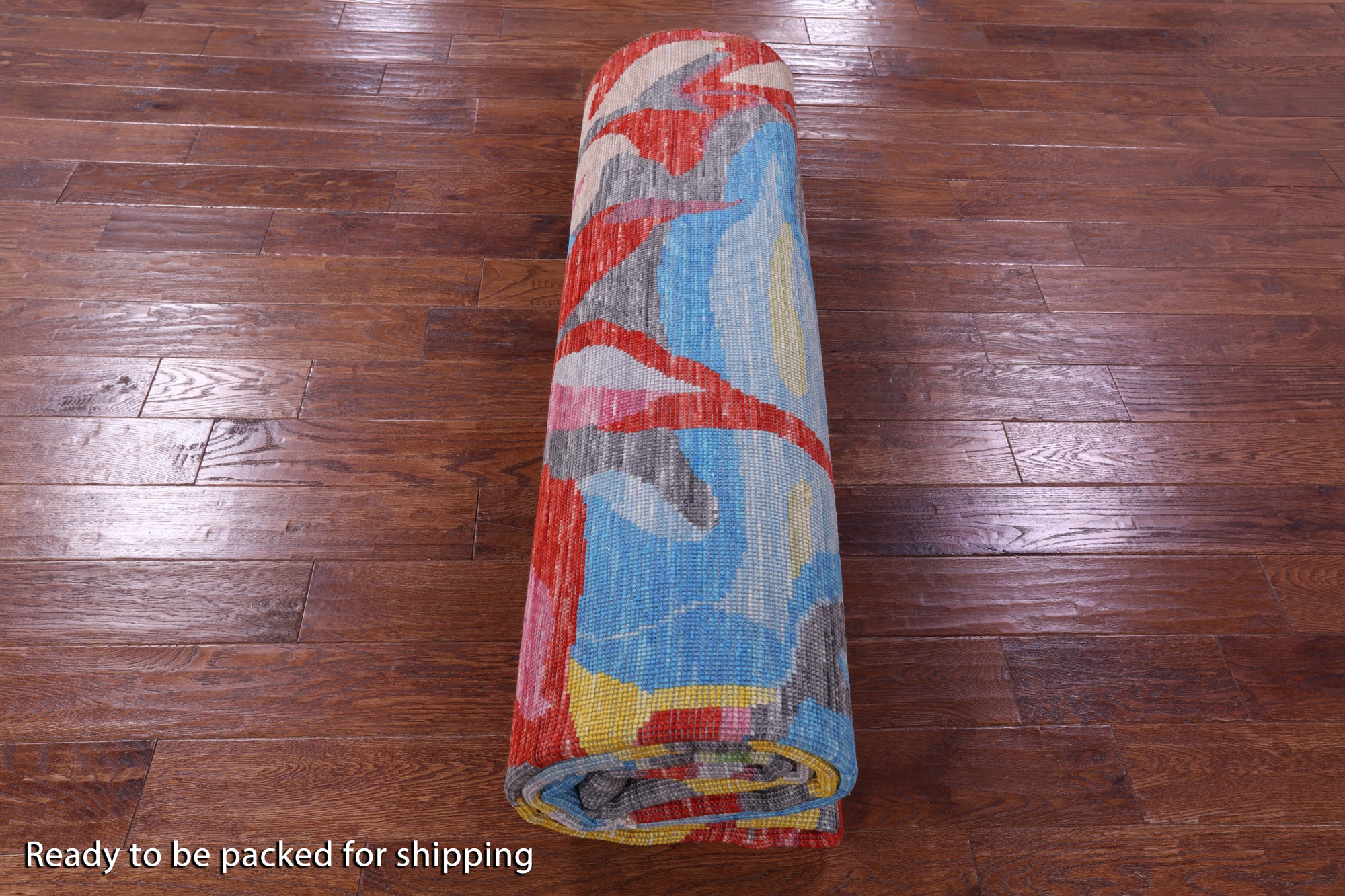 Contemporary Hand Knotted Wool Rug - 9' 0" X 11' 10" - Golden Nile
