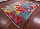 Contemporary Hand Knotted Wool Rug - 9' 0" X 11' 10" - Golden Nile