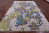 Abstract Contemporary Hand Knotted Wool Rug - 9' 1" X 12' 2" - Golden Nile