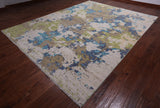 SUPER SALE Abstract Contemporary Hand Knotted Wool Rug - 9' 1" X 12' 2"
