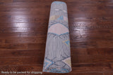 Grey Tribal Moroccan Hand Knotted Wool Rug - 9' 1" X 11' 11" - Golden Nile