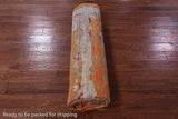 Abstract Contemporary Hand Knotted Wool Rug - 8' 0" X 9' 11" - Golden Nile