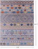 Tribal Moroccan Handmade Wool Rug - 9' 0" X 12' 1" - Golden Nile