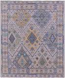 Grey Tribal Moroccan Handmade Wool Rug - 8' 4" X 9' 9" - Golden Nile
