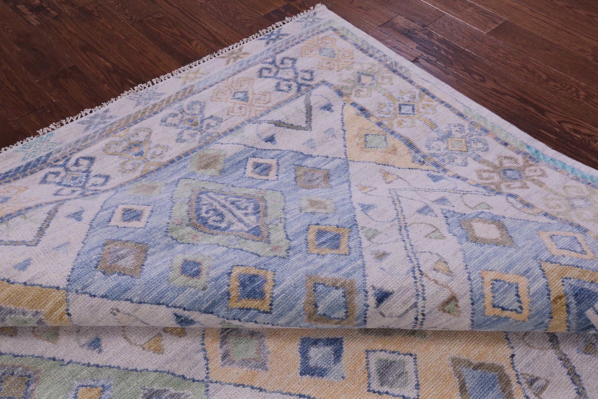 Grey Tribal Moroccan Handmade Wool Rug - 8' 4" X 9' 9" - Golden Nile