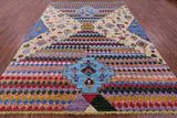 Tribal Moroccan Hand Knotted Wool Rug - 8' 10" X 11' 11" - Golden Nile