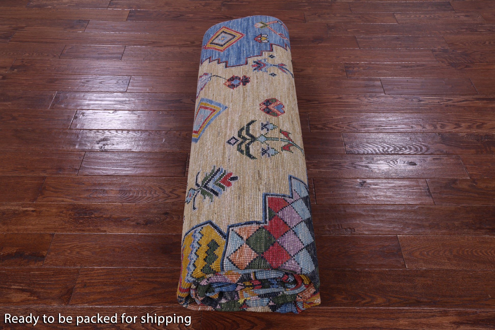 Tribal Moroccan Hand Knotted Wool Rug - 8' 10" X 11' 11" - Golden Nile