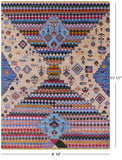 Tribal Moroccan Hand Knotted Wool Rug - 8' 10" X 11' 11" - Golden Nile