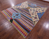 Tribal Moroccan Hand Knotted Wool Rug - 8' 10" X 11' 11" - Golden Nile