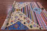 Tribal Moroccan Hand Knotted Wool Rug - 8' 10" X 11' 11" - Golden Nile