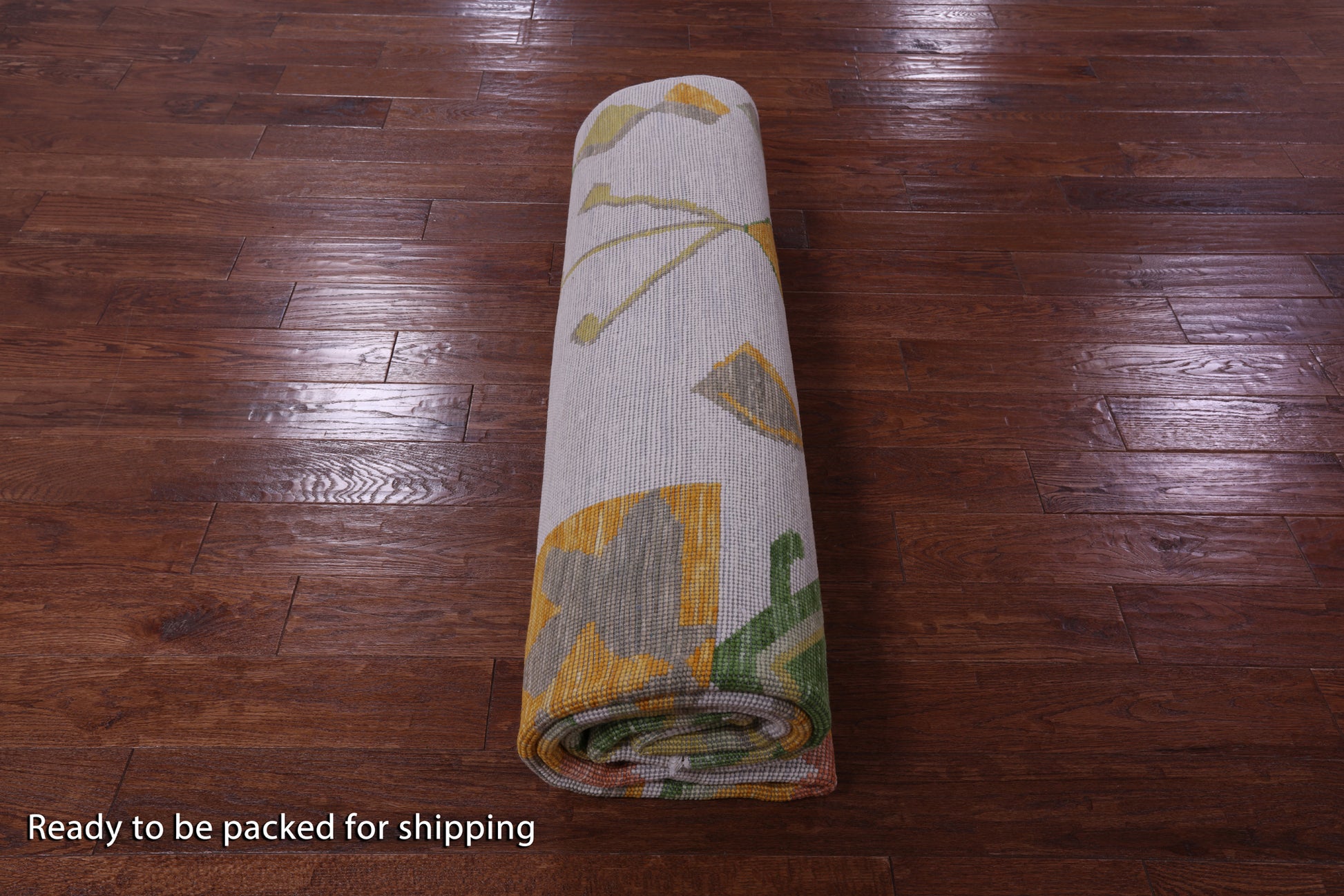 Ivory Tribal Moroccan Hand Knotted Wool Rug - 7' 11" X 10' 3" - Golden Nile