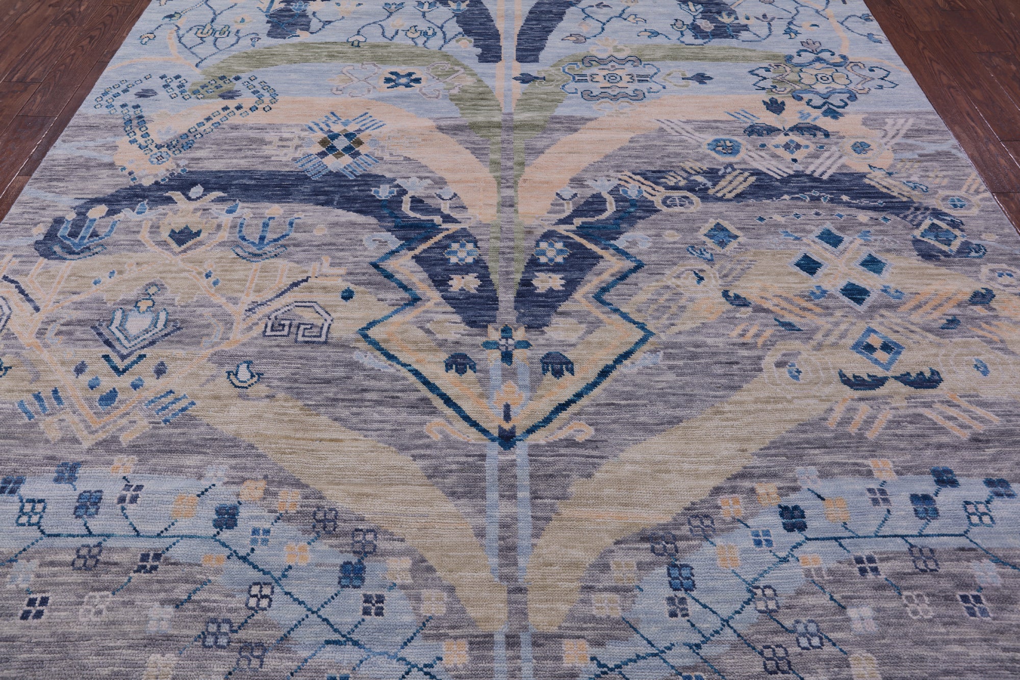 Tribal Moroccan Handmade Wool Rug - 9' 0" X 12' 3" - Golden Nile