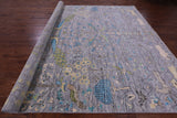 Grey Tree Of Life Persian Hand Knotted Wool Rug - 10' 3" X 14' 1" - Golden Nile