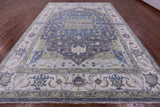 Geometric Heriz Serapi Hand Knotted Wool Rug - 10' 2" X 14' 0" - Golden Nile