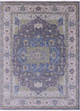 Geometric Heriz Serapi Hand Knotted Wool Rug - 10' 2" X 14' 0" - Golden Nile