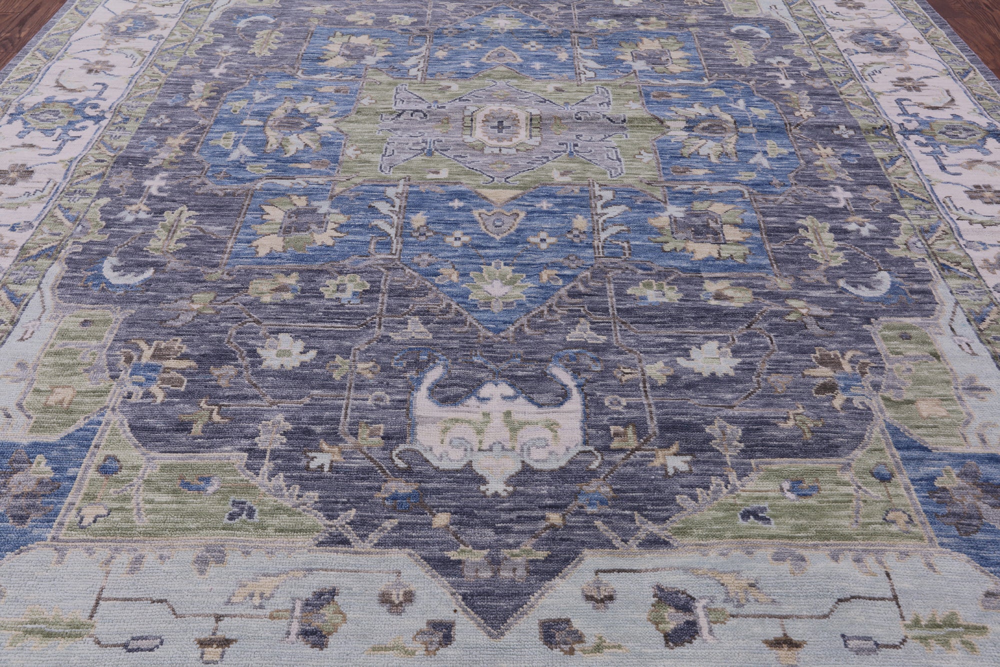 Geometric Heriz Serapi Hand Knotted Wool Rug - 10' 2" X 14' 0" - Golden Nile
