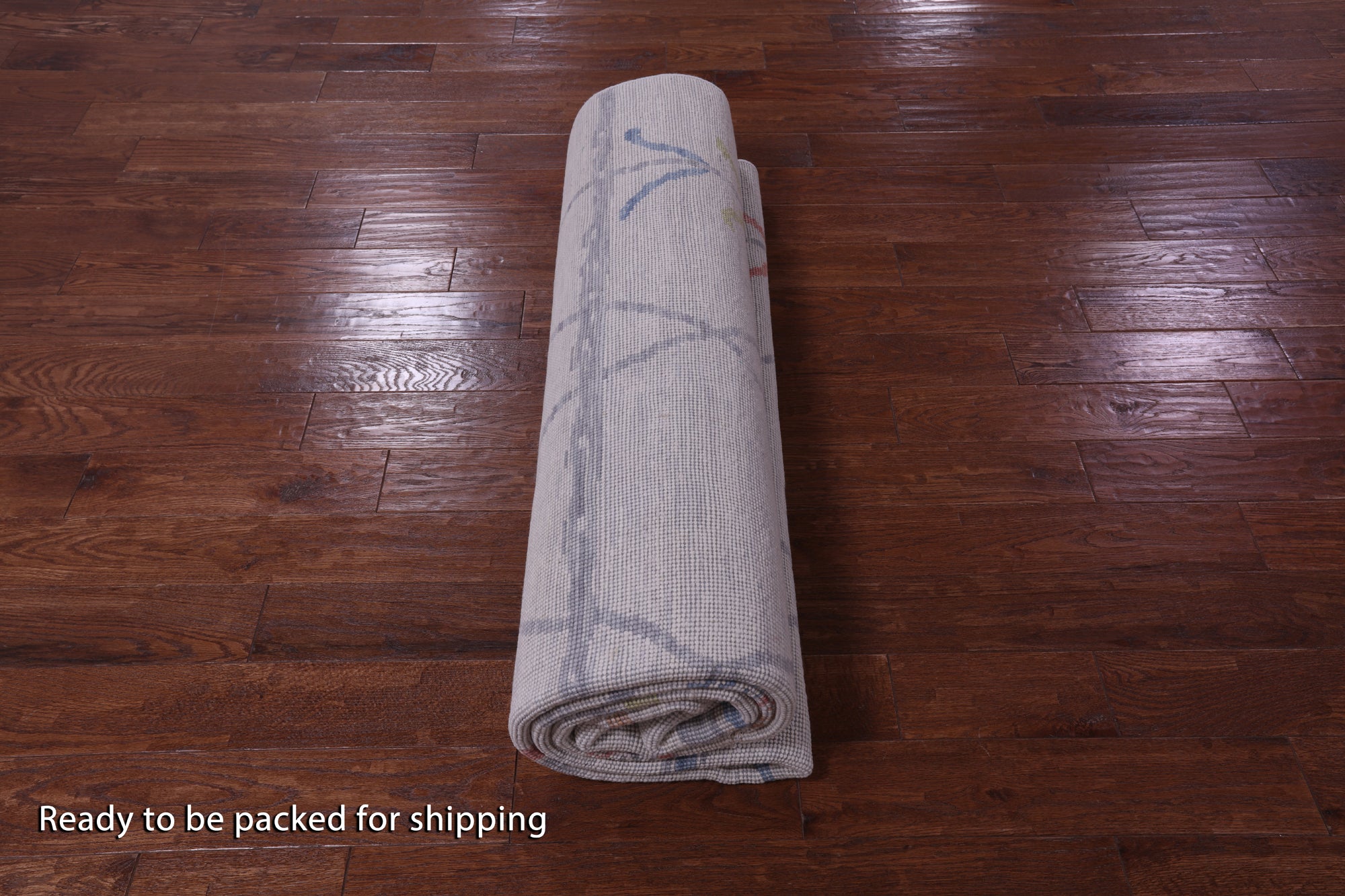 Ivory Tribal Moroccan Hand Knotted Wool Rug - 8' 1" X 10' 3" - Golden Nile