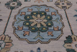 SUPER SALE Ivory Persian Sultanabad Handmade Wool Rug - 10' 1" X 14' 0"