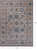SUPER SALE Ivory Persian Sultanabad Handmade Wool Rug - 10' 1" X 14' 0"