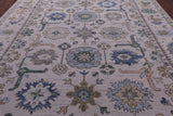 Ivory Persian Sultanabad Handmade Wool Rug - 10' 1" X 14' 0" - Golden Nile