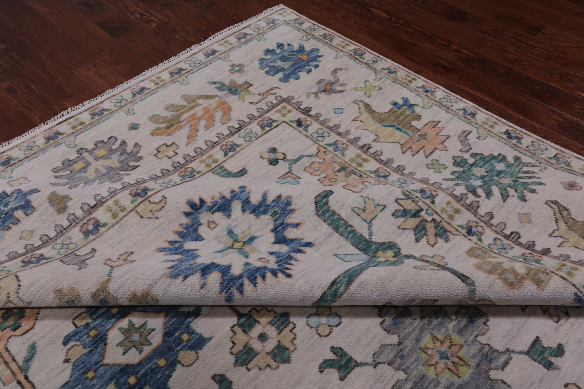 SUPER SALE Ivory Persian Sultanabad Handmade Wool Rug - 10' 1" X 14' 0"