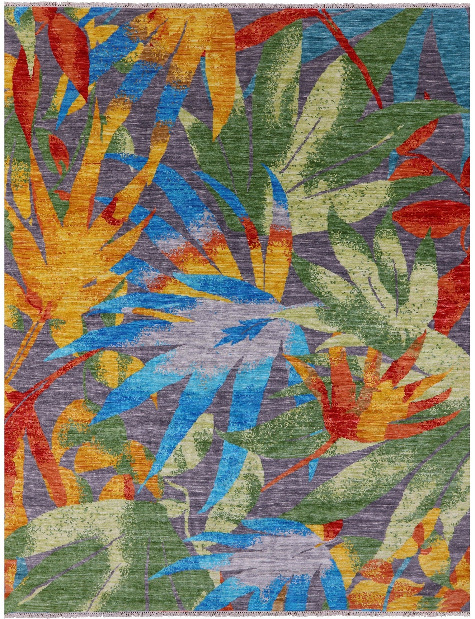 Contemporary Hand Knotted Wool Rug - 9' 4" X 11' 11" - Golden Nile