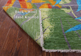 Contemporary Hand Knotted Wool Rug - 9' 4" X 11' 11" - Golden Nile