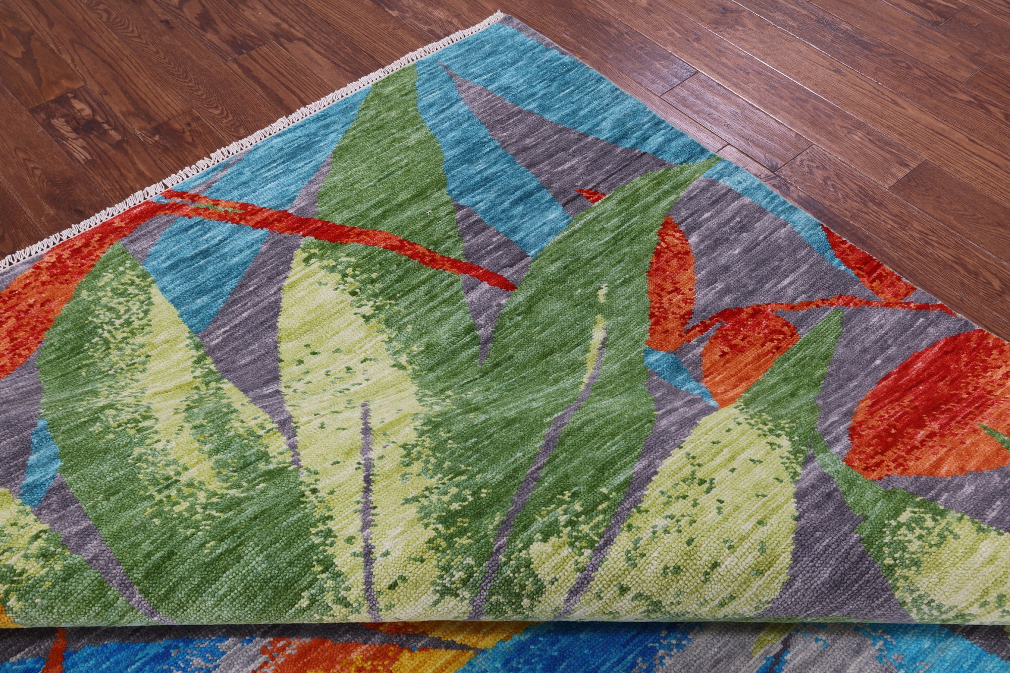 Contemporary Hand Knotted Wool Rug - 9' 4" X 11' 11" - Golden Nile