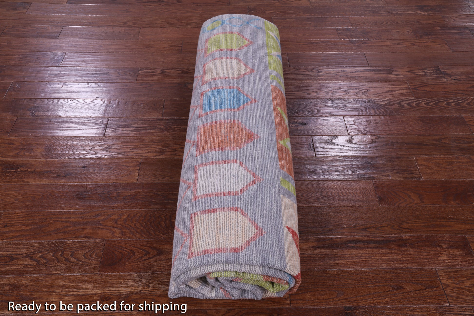 Grey Tribal Moroccan Hand Knotted Wool Rug - 8' 11" X 11' 11" - Golden Nile