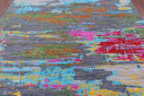 Abstract Contemporary Hand Knotted Wool Rug - 8' 11" X 11' 11" - Golden Nile