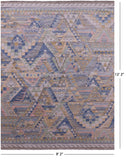 Tribal Moroccan Hand Knotted Wool Rug - 9' 2" X 12' 2" - Golden Nile