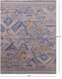 Tribal Moroccan Hand Knotted Wool Rug - 9' 2" X 12' 2"