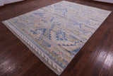 Tribal Moroccan Hand Knotted Wool Rug - 9' 2" X 12' 2" - Golden Nile