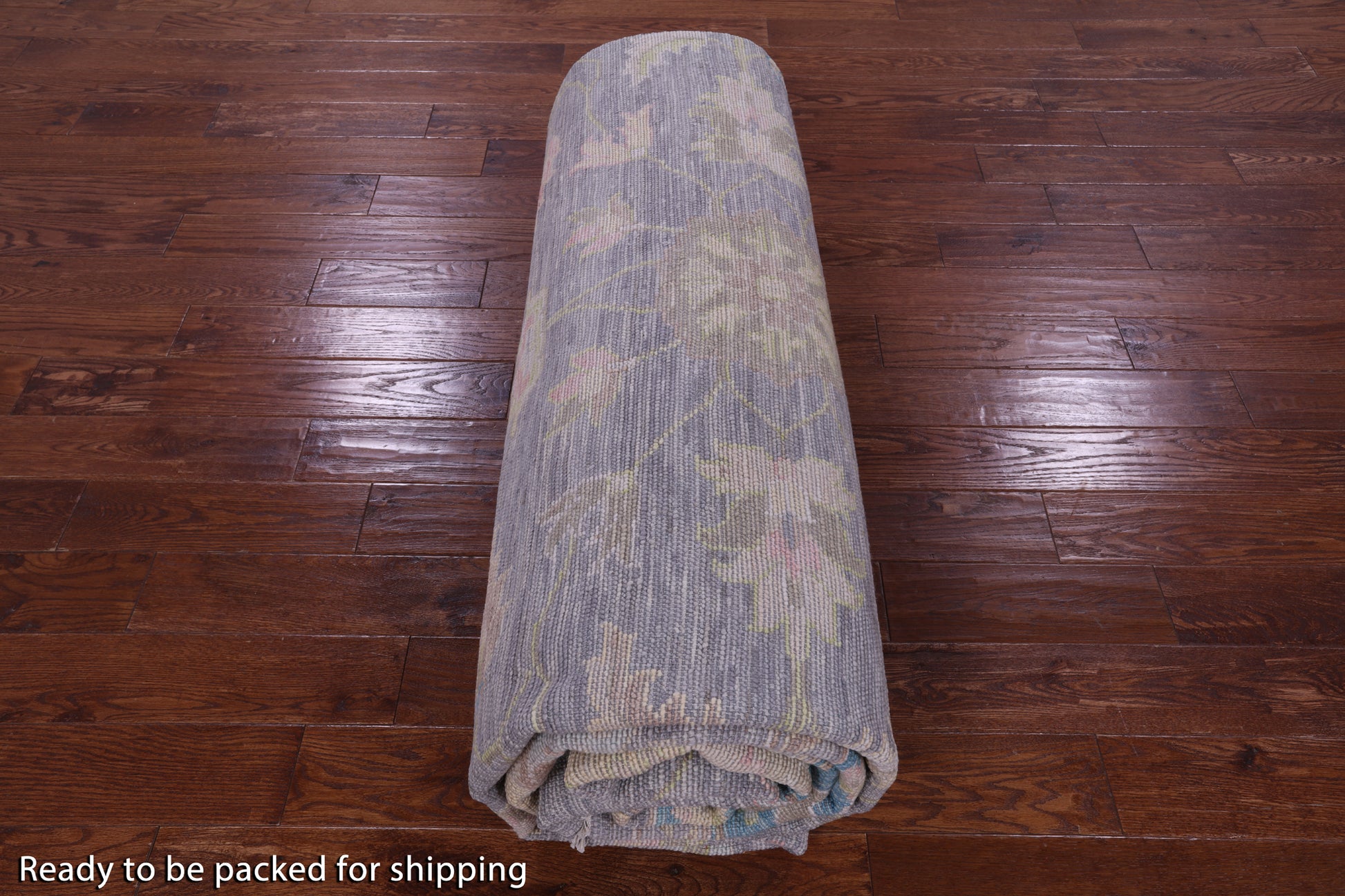 Grey Persian Fine Serapi Hand Knotted Wool Rug - 12' 0" X 15' 0" - Golden Nile