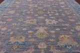 Grey Persian Fine Serapi Hand Knotted Wool Rug - 12' 0" X 15' 0" - Golden Nile