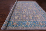 Grey Persian Fine Serapi Hand Knotted Wool Rug - 12' 0" X 15' 0" - Golden Nile