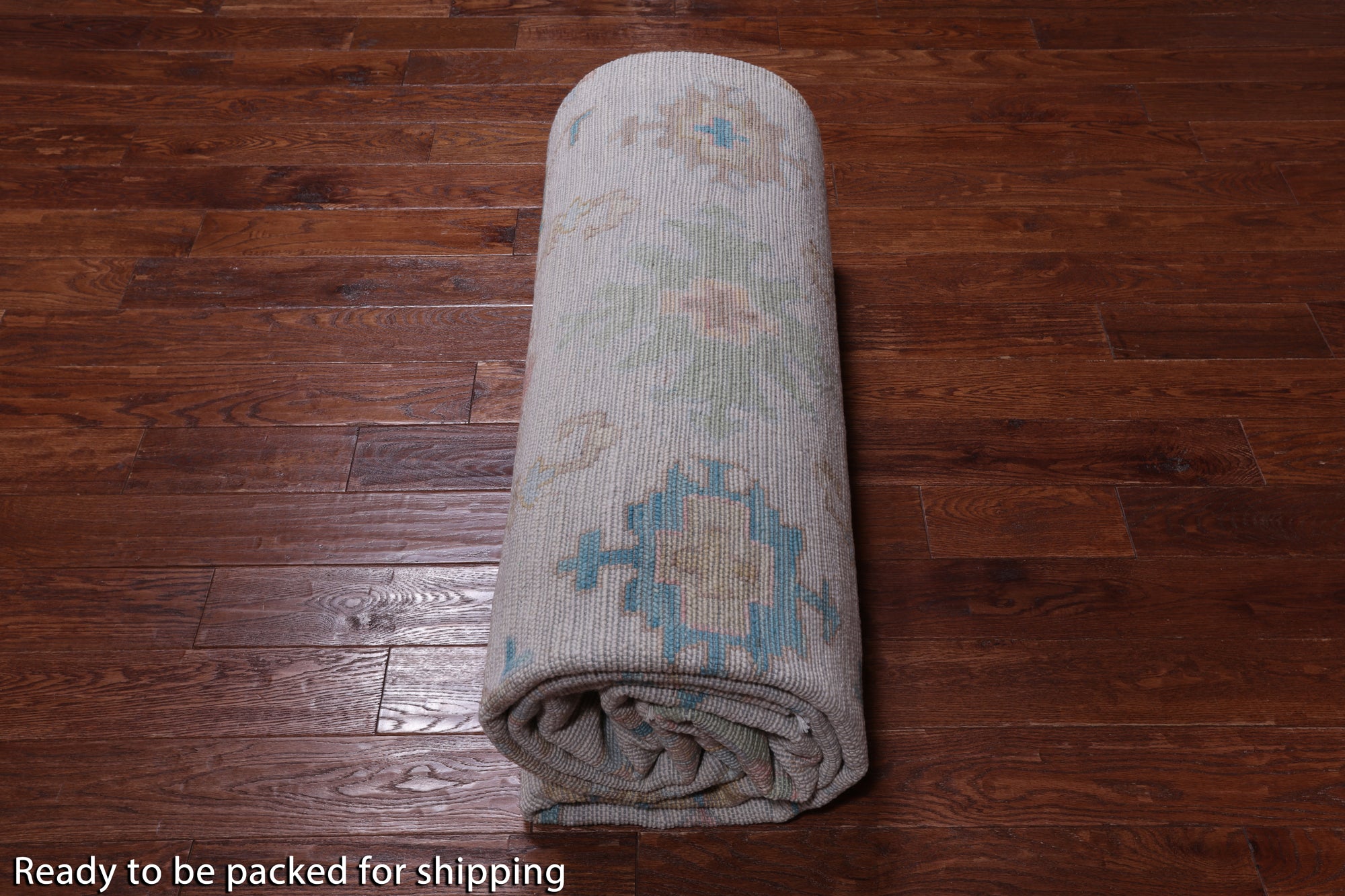 SUPER SALE Ivory Turkish Oushak Hand Knotted Wool Rug - 10' 0" X 13' 11"