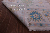 Ivory Turkish Oushak Hand Knotted Wool Rug - 10' 0" X 13' 11" - Golden Nile