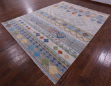 Tribal Moroccan Hand Knotted Wool Rug - 9' 2" X 12' 2" - Golden Nile