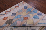 Tribal Moroccan Hand Knotted Wool Rug - 9' 2" X 12' 2" - Golden Nile